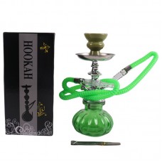 Small Hookah - Single Hose - GREEN (SMKE-019)