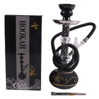 Small Hookah - Single Hose - BLACK (SMKE-025) Small Hookah - Single Hose - BLACK (SMKE-025)