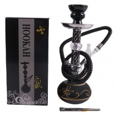 Small Hookah - Single Hose - BLACK (SMKE-025)