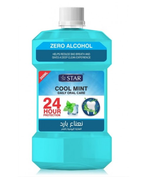 Star Mouth Wash 266 ml - Cool Mint (12). Star Mouth Wash 266 ml - Cool Mint (12).