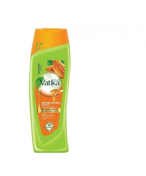 Vatika Shampoo For Hair Moisture Treatment  w/Almond & Honey (2 x 400 ml).*