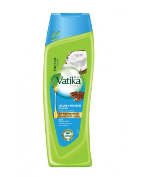 Vatika Shampoo For Hair Volume and Thickness w/ Coconut & Castor Oil (2 x 400 ml) Vatika Shampoo For Hair Volume and Thickness w/ Coconut & Castor Oil (2 x 400 ml)