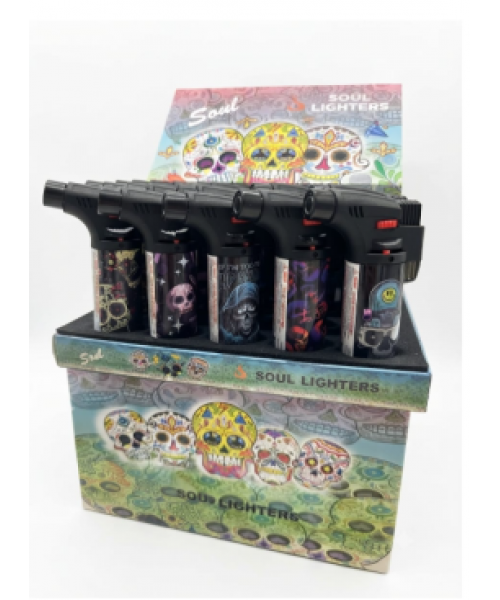 Soul Torch Lighter (15/Display) - Skull VI Soul Torch Lighter (15/Display) - Skull VI