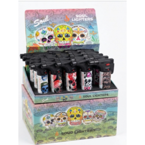 Soul Torch Lighter (15/Display) - Skull 01
