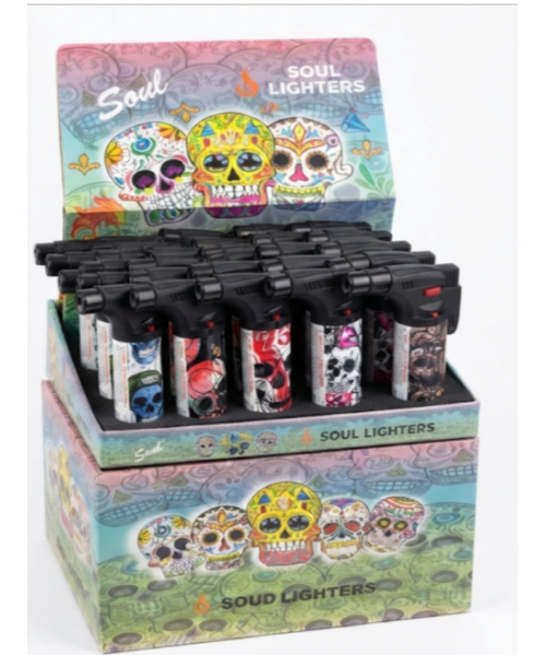 Soul Torch Lighter (15/Display) - Skull 01 Soul Torch Lighter (15/Display) - Skull 01