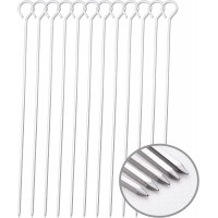 Stainless Steel BBQ Skewers - Square (6 Pcs/Pack) (45x0.3x0.3 cm) (4-25) (50)