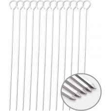 Stainless Steel BBQ Skewers - Square (6 Pcs/Pack) (45x0.3x0.3 cm) (4-25) (50) Stainless Steel BBQ Skewers - Square (6 Pcs/Pack) (45x0.3x0.3 cm) (4-25) (50)