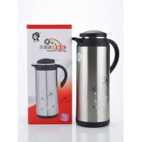 Stainless Steel Vacuum Thermos W/ Green Glass (1.9L) (12)