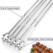 Stainless Steel Twist BBQ Skewers (6 Pcs/Pack) (50x1x0.15 cm) (4-24) (50) Stainless Steel Twist BBQ Skewers (6 Pcs/Pack) (50x1x0.15 cm) (4-24) (50)
