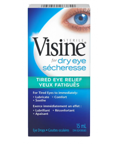 Visine Eye Drops - For Dry Eye (Tired Eye Relief) 15 ml Visine Eye Drops - For Dry Eye (Tired Eye Relief) 15 ml