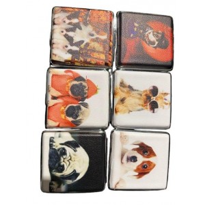 Cigarette Case - Metal Dog - 20 King Size (12).