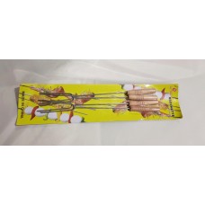 Stainless Steel BBQ Skewers - Fork (4 x 40 cm) (144) Stainless Steel BBQ Skewers - Fork (4 x 40 cm) (144)