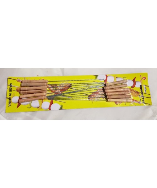 Stainless Steel BBQ Skewers - (12 x 30 cm) (144)