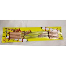 Stainless Steel BBQ Skewers - Round (10 x 40 cm) (144) Stainless Steel BBQ Skewers - Round (10 x 40 cm) (144)