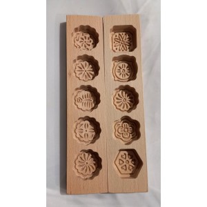 Ma'amoul Mold Wood - 5 Stamps (4-31)