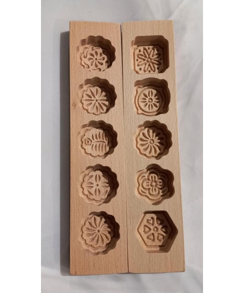 Ma'amoul Mold Wood - 5 Stamps (4-31)