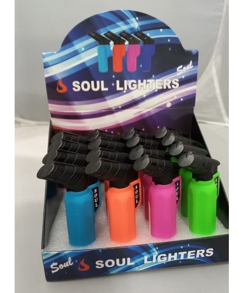 3.5" Mini Rubber Torch Lighters (Display of 16)