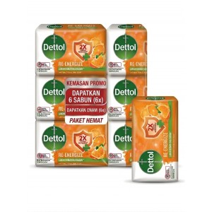 Dettol Soap Re-Energize (6 pcs x 100 g) (24)