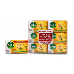 Dettol Soap Fresh (6 pcs x 100 g) (24)
