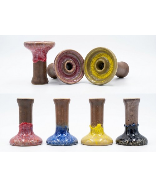 Colored Clay Funnel Bowl
