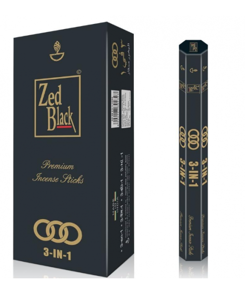 Incense - Zed Black 3 in 1 (Box of 120 Sticks) Incense - Zed Black 3 in 1 (Box of 120 Sticks)