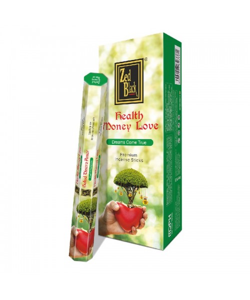 Incense - Zed Black Health Money Love (Box of 120 Sticks) Incense - Zed Black Health Money Love (Box of 120 Sticks)