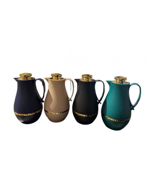 Vacuum Thermos 1 L w/Pink Glass - HL-903 (12)