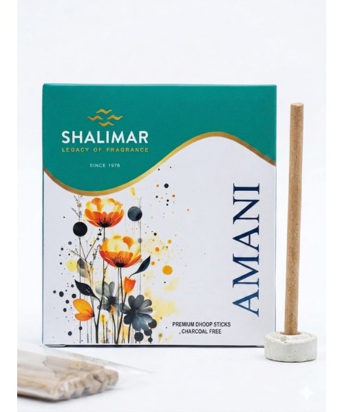 Shalimar 5" Long Burning Dhoop Sticks - Amani (12 x 10 Pcs) Shalimar 5" Long Burning Dhoop Sticks - Amani (12 x 10 Pcs)