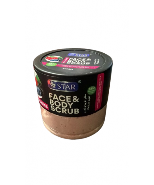 Star Face & Body Scrub 500 g - Mixed Berries