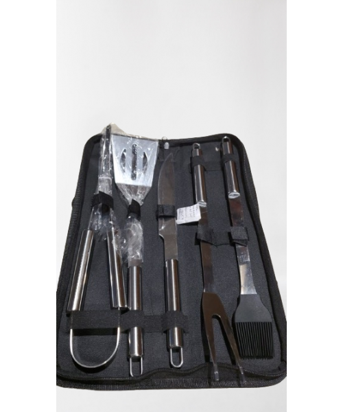 Stainless Steel BBQ Set of 5 w/bag (24)