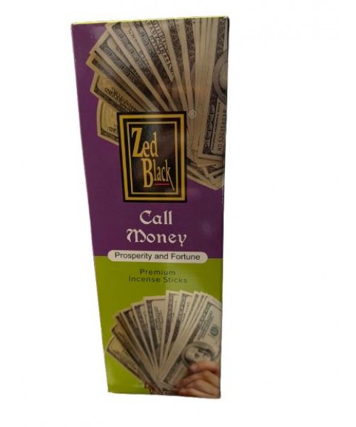 Incense - Zed Black Call Money (Box of 120 Sticks) Incense - Zed Black Call Money (Box of 120 Sticks)