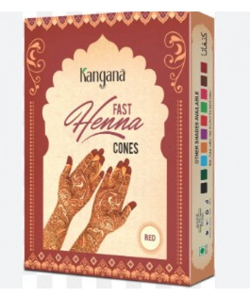 Kangana Henna Cone - Red (12 x 25 g)