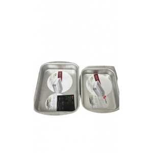 2 Pieces Heavy Non-Stick Pans (29x22 cm & 24x18 cm)