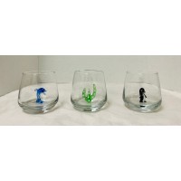 Mosaic 3-D Glass Cup (345 ml)