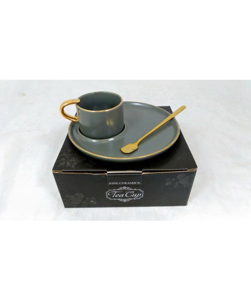Cup w/ Handle, Saucer & Spoon 90cc (Service for 1) 