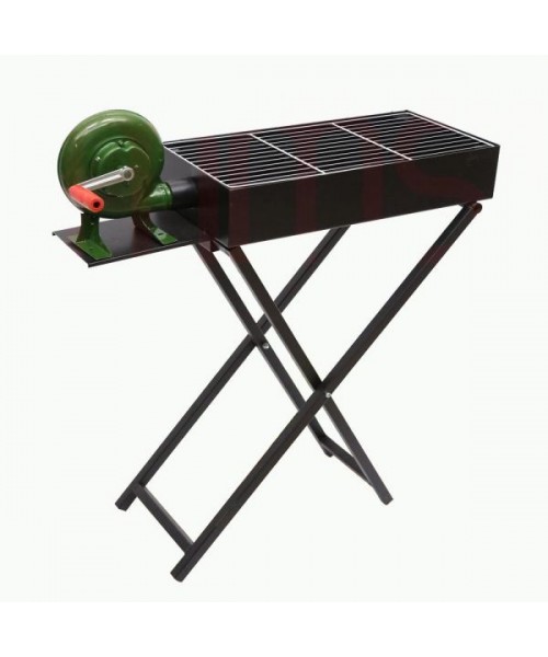  BBQ Grill With Stand & Blower (60x30 Cm) with Adjustable Height (75 or 80 Cm) (3-7)