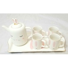 Mug  Set - Sleepy Bunny (Service for 4)