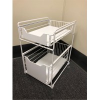 2 Tier Under Sink Shelf with  Drawers