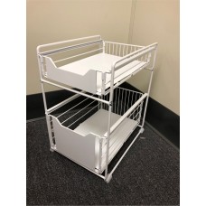 2 Tier Under Sink Shelf w/ Drawers