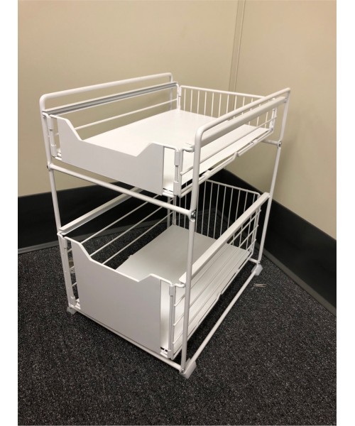 2 Tier Under Sink Shelf with  Drawers