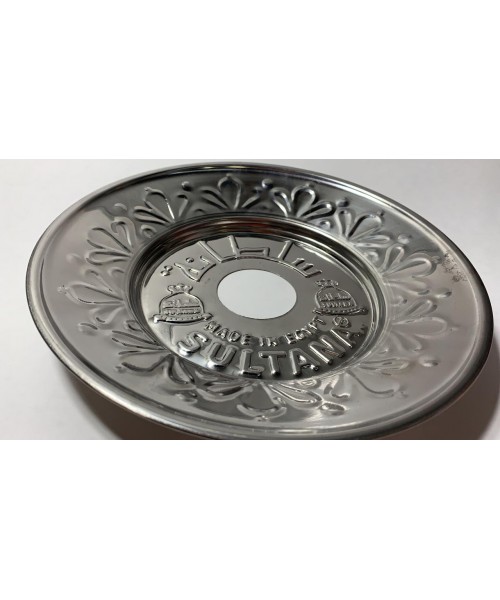 Sultana Hookah Tray - Large Heavy Silver (23 CM)