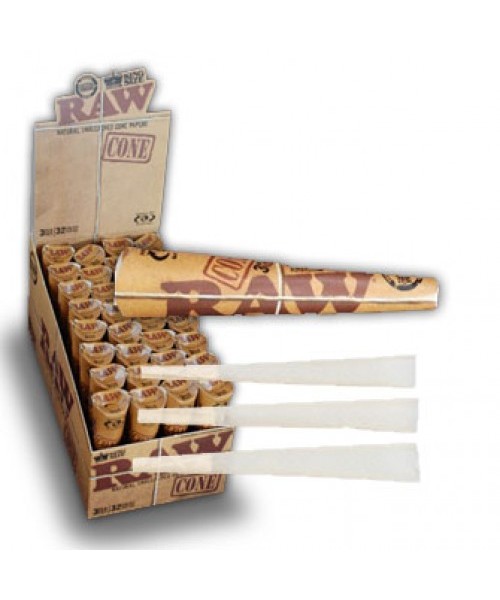 Rolling Paper - RAW Cone 1 1/4 (32 Packs of 6)