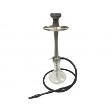 23" Chelax Heavy Silver Stainless Hookah