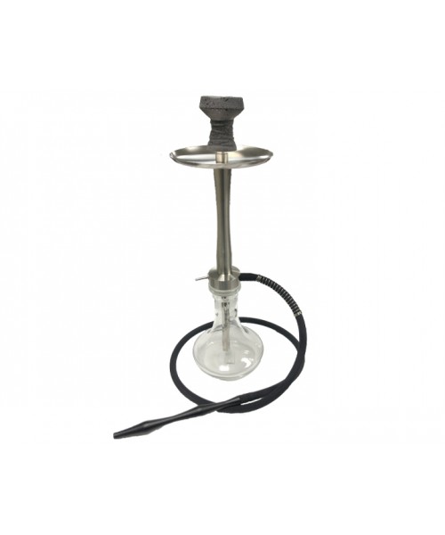 23" Chelax Heavy Silver Stainless Hookah