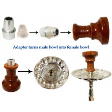 Hookah Adapter from Male Bowl to Female Bowl