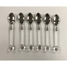 Tea Spoons w/ Glass Handle HW-F-SP-S-6-003