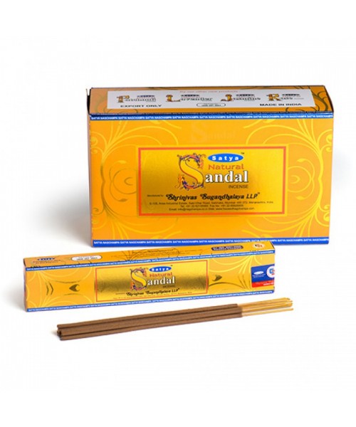 Incense - Satya 15g Natural Sandal (Box of 12)