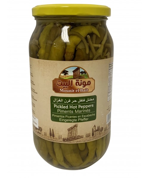 Mounit el Bait - Pickled Hot Peppers (12 x 1000 g)