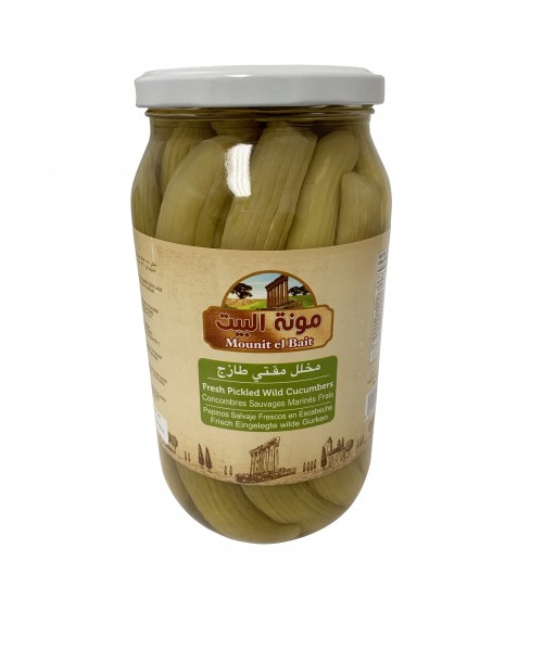 Mounit el Bait - Fresh Pickled Wild Cucumbers (12 x 1000 g)