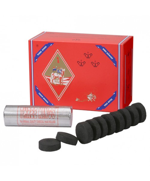 Three Kings Charcoal 33 mm (10 Rolls/Box)